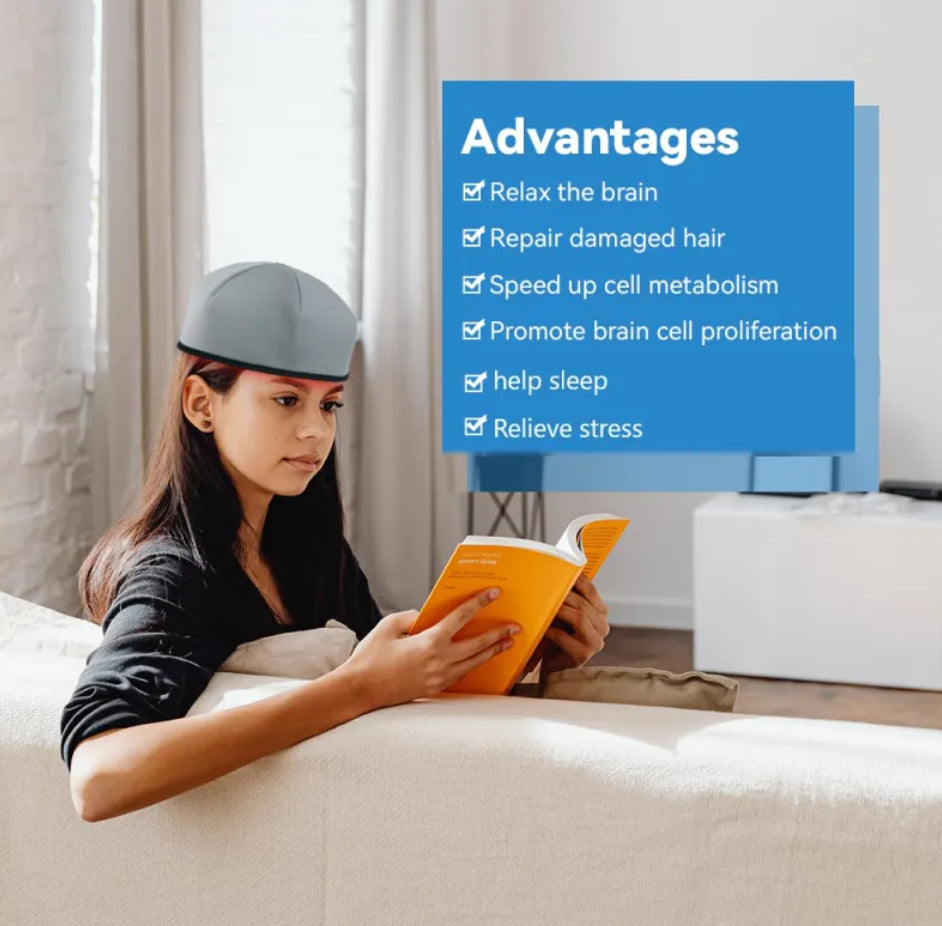 LED Scalp Massager with Red Light Therapy